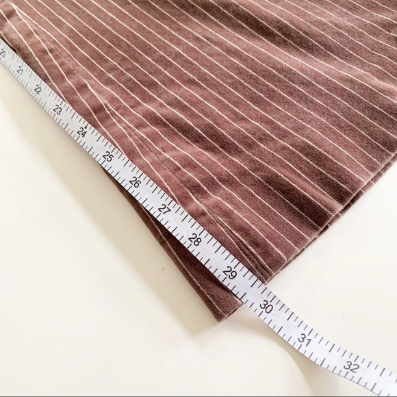 H&M Divided Brown Velvet Stripe Wide Leg Pants - Picture 12 of 16